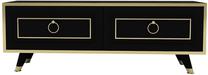 TV galds Kalune Design Sona, zelta krās./balta krās., 29.6 cm x 120 cm x 45 cm