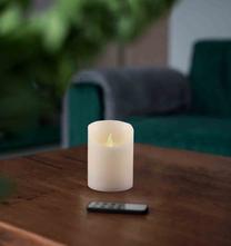 Dekoracija DecoKing Candle, 10 cm, 7.5 cm, balta sp.