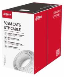 Kabelis Dahua UTP CAT6 PFM923I-6UN-C, 305 m, balta krās.