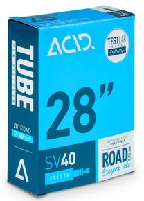 Dviračių padangų kamera ACID Road Super Lite TUBE206, guma, juoda sp., 28"