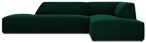 Kampinė sofa Micadoni Home Ruby Modular 4 Seats, tamsiai žalia sp., dešininė, 273 x 180 cm x 69 cm