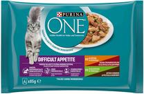 Mitrā kaķu barība Purina One Adult, vistas gaļa, 0.085 kg x 4 gab.