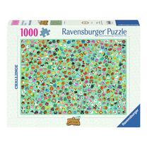 Dėlionė Ravensburger Challenge Animal Crossing, 50 cm x 70 cm, 1000 vnt., įvairių spalvų