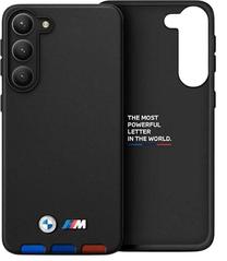 Telefona vāciņš BMW Leather Stamp, melna krās., Samsung
