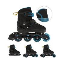 Prekė su pažeista pakuote. Riedučiai Spokey Quattro 4in1, mėlyna sp./juoda sp., 38-41