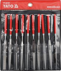 Vīļu komplekts Yato YT-6151, pusapaļš, 160 mm, metāla, 10 gab.