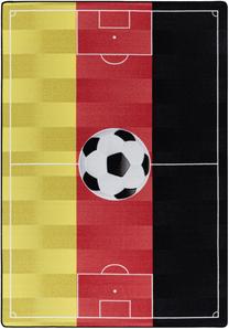 Ковер комнатные Ayyildiz Play Soccer Stadium Germany, желтый цв./черный цв./красный цв., 170 см x 120 см