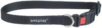 Ошейник для собак Amiplay Basic with Lock, черный цв., 450 - 700 мм x 25 мм, 45-70