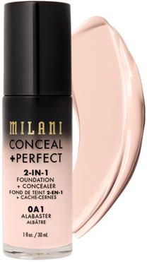 Skystas makiažo pagrindas Milani Conceal + Perfect, 0a1 alabaster, 30 ml