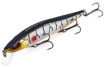 Vobleris Akara Mullet 110F-A109, 11 cm, 14 g, sidabro sp./juoda sp./raudona sp.