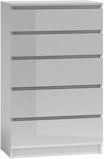 Komoda Malwa M5, balta, 70 cm x 40 cm x 112 cm