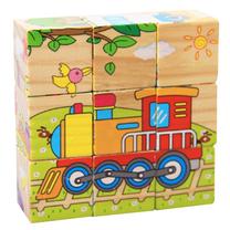Деревянный кирпич Wooden Blocks Vehicles