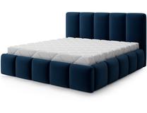 Lova dvigulė Edvige+ Standart Lift Kronos 09, 180 x 200 cm, tamsiai mėlyna (navy) sp., be čiužinio, su grotelėmis