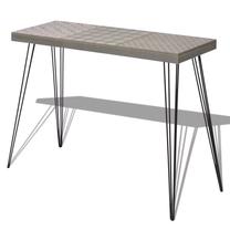 Консольный стол VLX Retro 243401, серый цв., 90 см x 30 см x 71.5 см