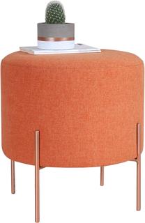 Pufas Hanah Home Copper 42, oranžinė sp./vario sp., 40 cm x 40 cm x 42 cm
