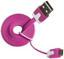 Laidas Vakoss USB 2.0 A male, Micro USB B male, 1 m, rožinė sp.