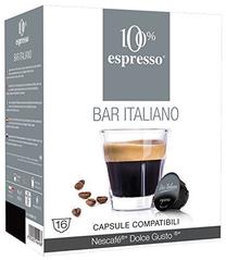 Kavos kapsulės 100% Espresso, 0.128 kg, 16 vnt.