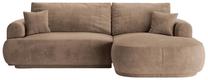 Modulinė sofa Micadoni Ella Vog3, tamsaus smėlio spalva, dešininė, 271 x 174 cm x 94 cm