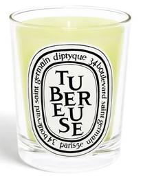 Свеча, ароматическая Diptyque Scented Candle Tubereuse, 60 час, 190 г, желтый цв.