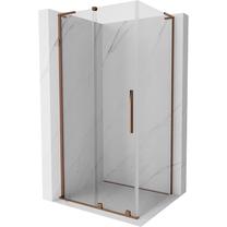 Dušo kabina Mexen Velar L 871-090-070-03-60, stačiakampė, be padėklo, 90 cm x 70 cm x 200 cm, aukso sp./skaidrus