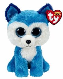 Mīkstā rotaļlieta TY Husky, zila krās., 15 cm