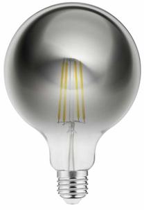 Spuldze GTV Filament LD-G125FP8-18 Kvēldiegu spuldze, G125, 1800 °K, E27, 8 W, 450 lm