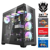Stacionārs dators Intop RM90847 AMD Ryzen 7 7700X, DDR5 32 GB, SSD+HDD 1 TB 2 TB, AMD Radeon RX 9060 XT 16 GB GDDR6, Windows 11 Pro