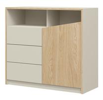 Komoda ADRK I Atson, pilka sp./rusva sp., 91 cm x 100 cm x 40 cm