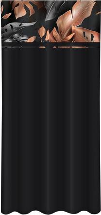 Nakts aizkari ZMK-076, melns krās./vara krās., 160 cm x 270 cm