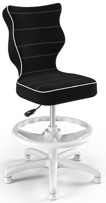 Vaikiška darbo kėdė Petit HC+F, 33.5 x 30 x 89.5 cm, balta/juoda