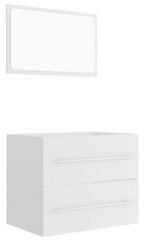 Vonios kambario baldų komplektas VLX 804827, balta sp., 38.5 cm x 60 cm x 48 cm