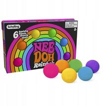 Развивающая игра, мяч NeeDoh Rainbow, многоцветный, 6 шт.