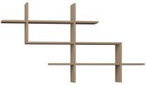 Sieninė lentyna Kalune Design Halic 855DTE1641, šviesiai ruda sp., 82 cm x 150 cm x 22 cm