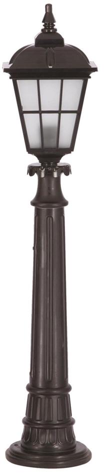Brīvi stāvošs āra gaismeklis Opviq BSU-68183-BSY-B, 60W, E27, IP65, melna krās., 20 cm x 100 cm