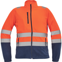 Darba jaka vīriešu Cerva Sevilla HV, oranža krās./zilimelns krās., 3XL izmērs