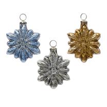Елочное украшение Decoris Antique Flake, многоцветный/(цвет/дизайн выбирается случайным образом), стекло