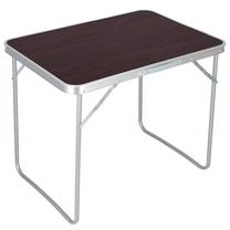 Stovyklavimo stalas Springos CS0036, ruda sp./sidabro sp., 70 cm x 50 cm x 60 cm