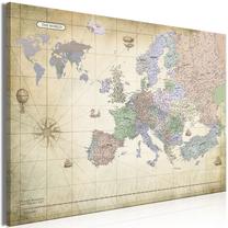 Reprodukcija Artgeist Map Of Europe, 90 cm x 60 cm