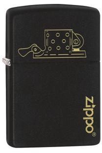 Šķiltava Zippo Lighter 49218, melna krās.