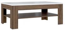 Kavos staliukas Forte Marey, ruda sp./balta sp., 120 cm x 75 cm x 43 cm