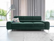 Sofa Laurence Nube 35, tamsiai žalia sp., 97 x 261 cm x 105 cm