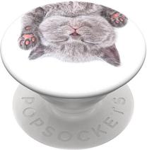 Pop socket laikiklis PopSockets Cat Nap Gen 2 ME-PS-A129, balta sp./pilka sp., 3.5 - 6.5 "
