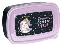 Toidukarp Paso Unicorn PP24UR-3022, 0.75 l, 17 cm x 10.5 cm, must v./roosa v.