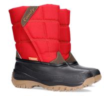 Ziemas zābaki ar dabīgu vilnu Demar Comfy C 1356C, melna krās./sarkana krās., 27 - 28