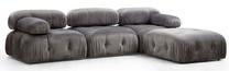 Kampinė sofa Hanah Home Bubble 560ARE1612, pilka sp., dešininė, 190 x 288 cm x 75 cm