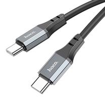 Kabelis Hoco CA913930, 2 x USB-C, 300 cm, juoda sp./pilka sp.