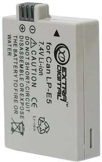 Akumulators Extra Digital LP-E5, Li-ion, 1080 mAh