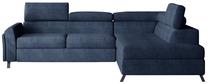 Kampinė sofa Kairos Omega 86, mėlyna sp., dešininė, 200 x 265 cm x 95 cm