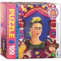 Dėlionė Eurographics Fine Art For Kids Frida Kahlo Self Portrait, 48.2 cm x 33.9 cm, 100 vnt., įvairių spalvų