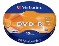 Ierakstāms kompaktdisks Verbatim, 4.7 GB, 10gab.